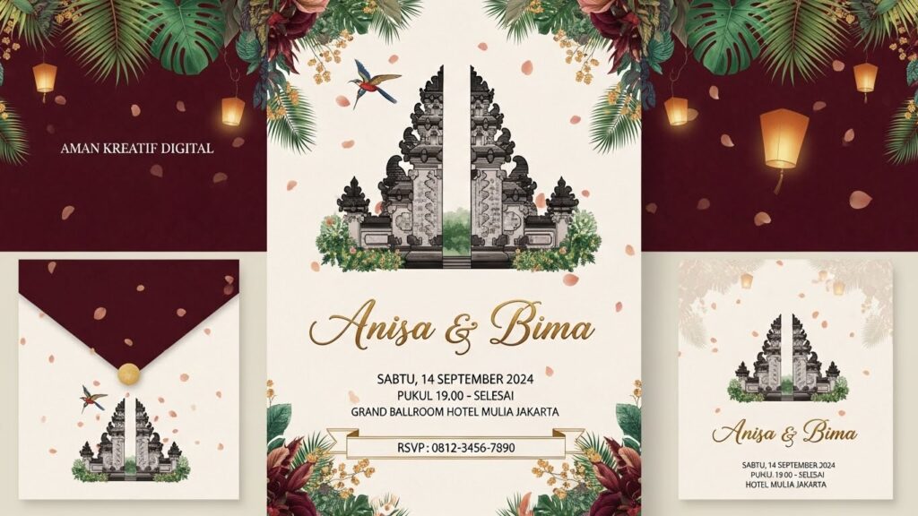 Koleksi desain undangan pernikahan terbaru 2026 — elegan, modern, vintage & digital Title: