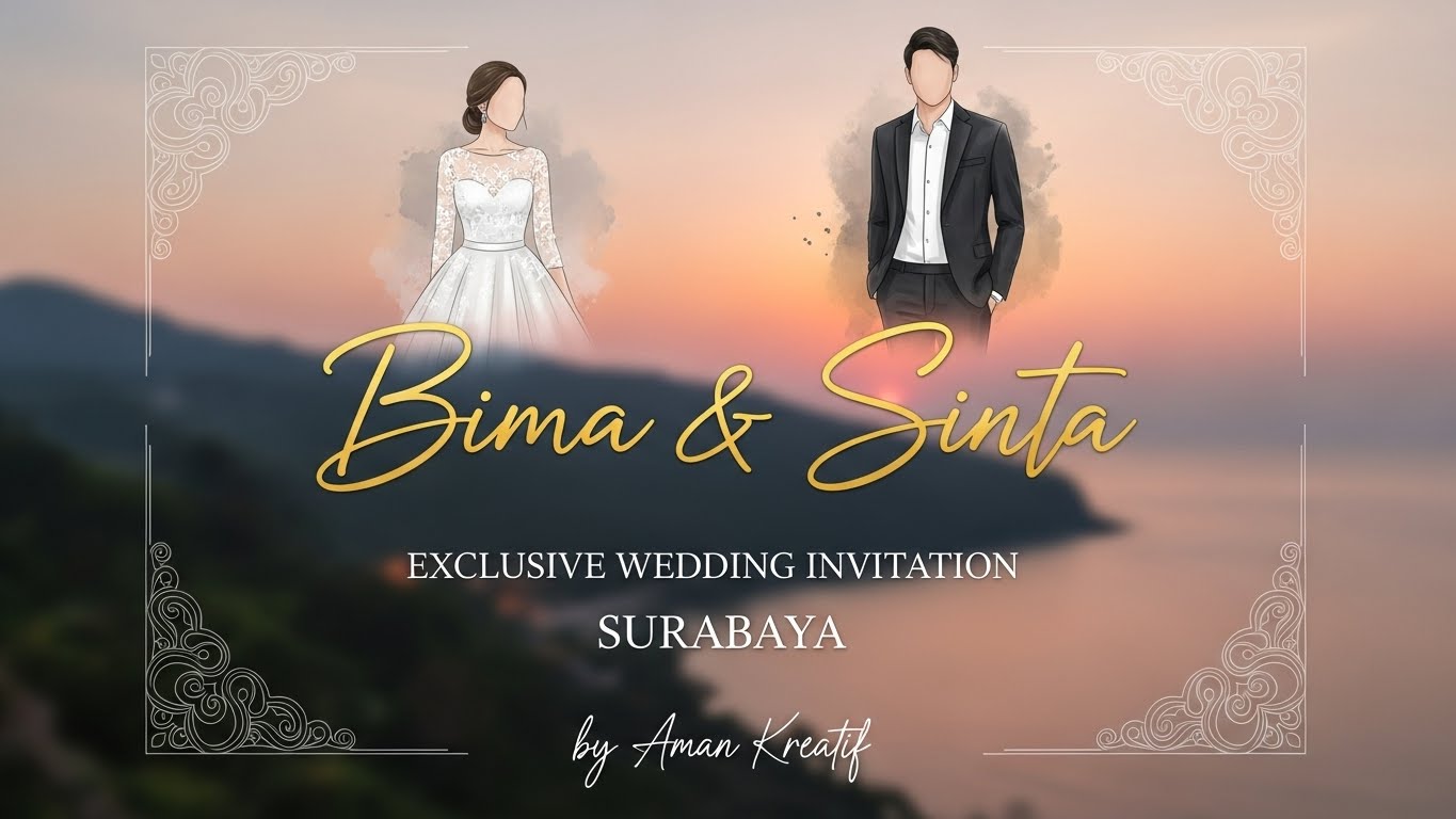 Undangan Digital Minimalis dengan Font Modern